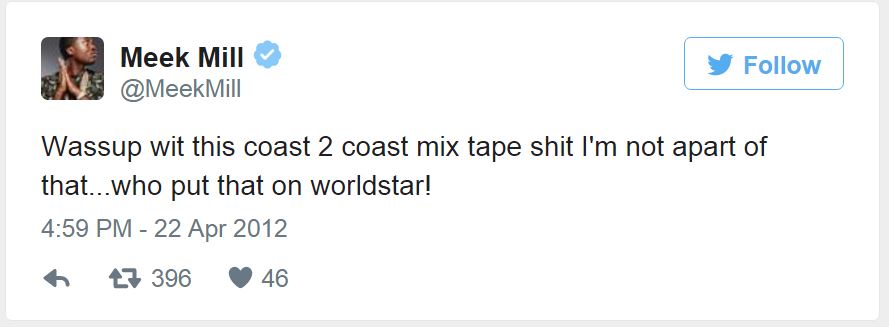Meek Mill c2c Tweet